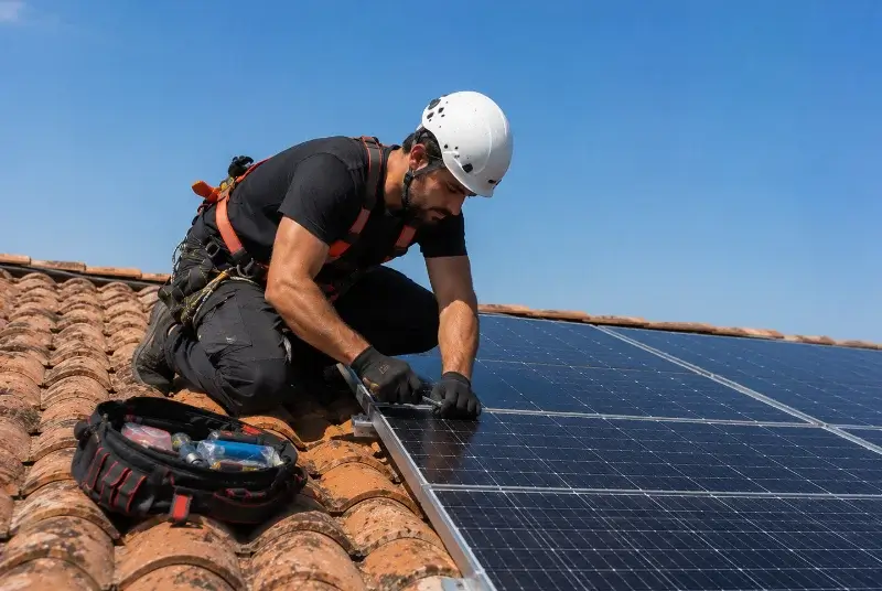 Maintenance et monitoring de panneaux solaires à Philondenx